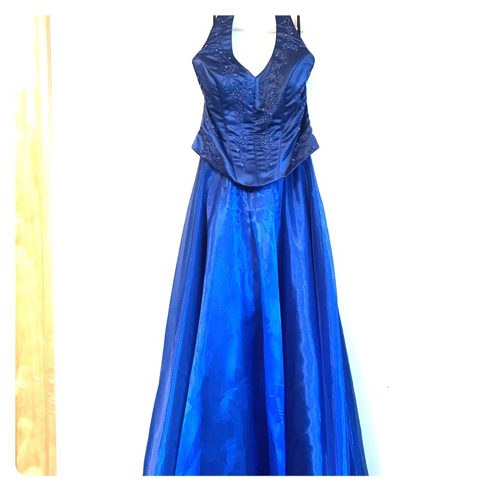 NWOT Nox Women’s XL Full-Length Blue Evening Dress